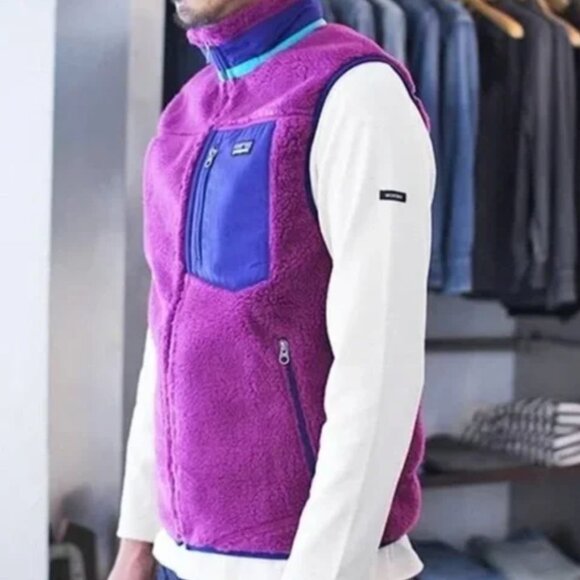 Men's Classic Retro-X® Fleece Vest, NWT Rare Purple! SZ Sm - Picture 1 of 6